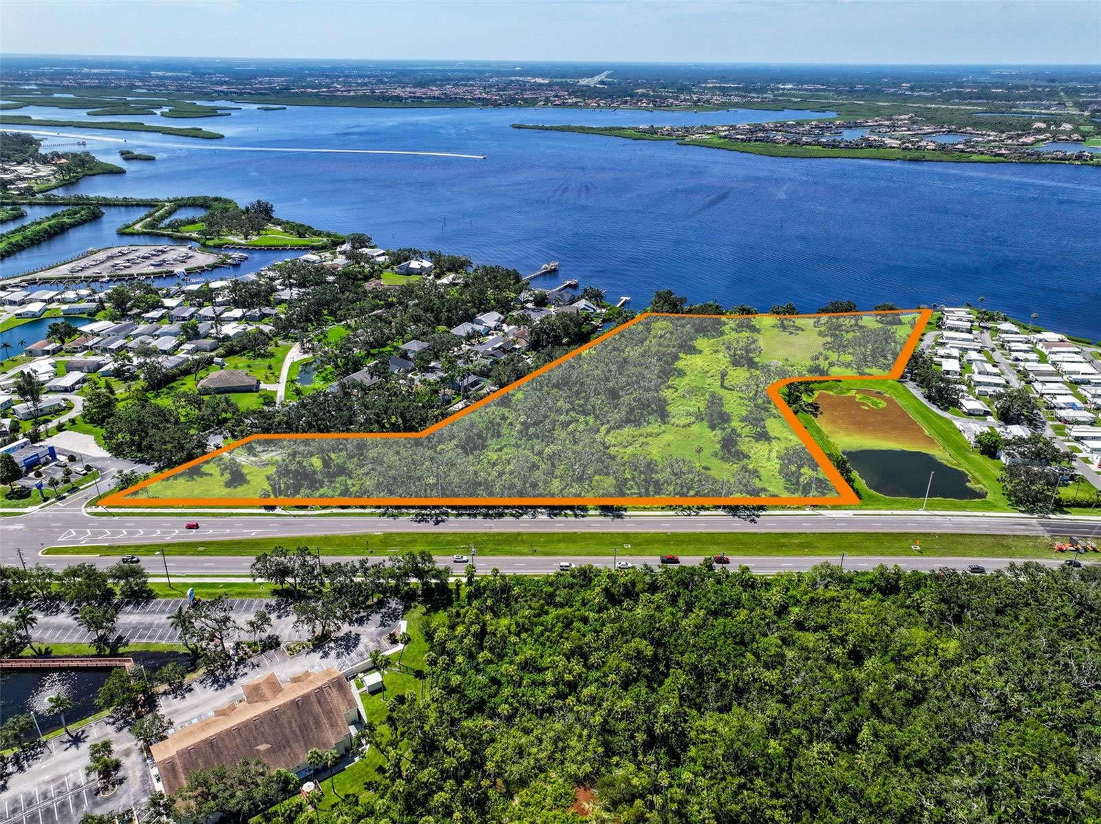 11.1 Acres Waterfront in Ellenton, FL - High Intensity Development / Marina $14,000,000